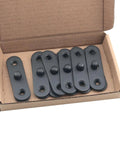 Heavy Duty Rock Solid Black Stainless Steel Pivot Hinges With Screws And Metal Brackets For Doors Windows And Cabinets Provides Smooth 360 Degree Swivel Motion in a box.