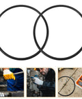 Built Tough Rubber Belt Pack For 770 And 900 Continuous Sealers Smooth Transport Feed Universal Industrial Replacement Quick Swap Parts That Power Through The Grind Without Missing A Step, two black rubber belts.