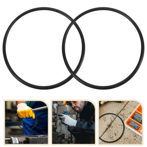 Built Tough Rubber Belt Pack For 770 And 900 Continuous Sealers Smooth Transport Feed Universal Industrial Replacement Quick Swap Parts That Power Through The Grind Without Missing A Step, two black rubber belts.