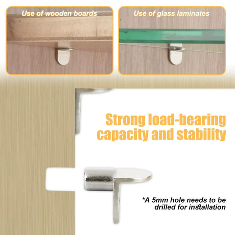 Heavy Duty Shelf Brackets For Home Storage Metal L Shaped Clips For Cabinets And Bookcases Adjustable Height Easy Install Durable Shelf Supports