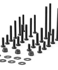 Image of screws, washers, and lock nuts from 363 Piece Machine Screw And Hardware Assortment Kit With Flat Washers Lock Washers Nylon Lock Nuts And Hex Key Wrenches In Durable PP Case Great For DIYers Home Furniture Assembly And Quick Repairs