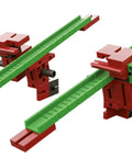 Dynamic Plus Stop And Go Marble Run Expansion Kit With 45 Pieces For Manual Stop Points, Compatible With Existing Marble Runs, Kid Friendly Ideal For Classrooms, Homeschool And Playrooms. Green and red plastic marble run expansion kit with two stop points