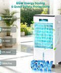 Beast Mode Cooling 8000 BTU Windowless Portable AC with energy saving features in a bright room setting