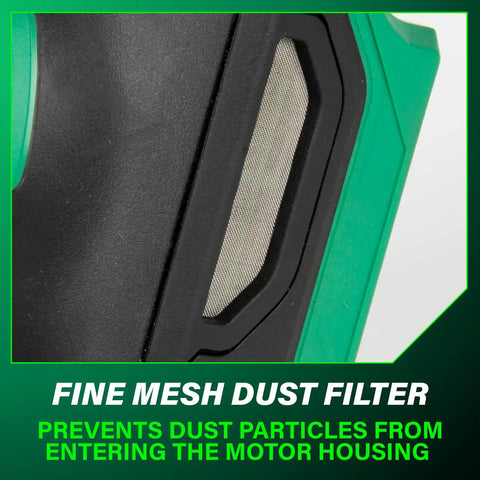 Cordless 4-1/2 Inch Paddle Switch Angle Grinder With A Beast 750W Brushless Motor, 8000 RPM, dust filter detail on G1812DFQ4