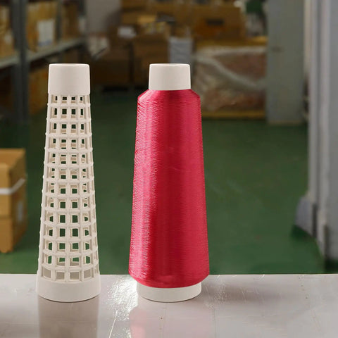 Plastic Yarn Bobbins Set Of 20, Tapered Tower Spools Made From PP Material To Prevent Tangling And Surface Damage, Ideal For Dyeing, Steaming, Bulk Textile Production And Sewing Supplies, two PP yarn bobbins