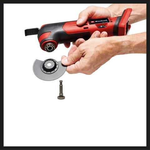 Cordless Oscillating Multi Tool With Accessories 18V Power X Change Brushless for cutting, sanding, and scraping demonstration