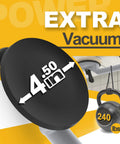 2 Pack Heavy Duty Aluminum Vacuum Glass Lifters With Rock Solid Grip And Hella Strong 240 Pound Crush Capacity for 4.5 inch suction.