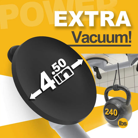 2 Pack Heavy Duty Aluminum Vacuum Glass Lifters With Rock Solid Grip And Hella Strong 240 Pound Crush Capacity for 4.5 inch suction.