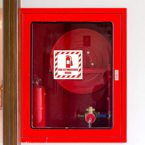Built Different Pack Of Ten Fire Extinguisher Inside Sign Stickers Made From Rugged Vinyl Safety Decals For Pickup Trucks And Supply Cabinets Uv Hardened Self Mounting Compliance Labels That Serve As A Knockout Visibility Boost