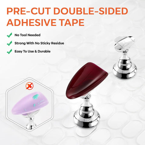 Magnetic Nail Stand For Press On Nails With A Large Flat Metal Base That Holds Ten Tips At Once Stable Holders For Nail Art Practice