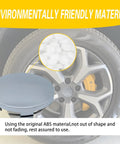 4 Pack Car Wheel Center Hub Caps For Rims ABS Rust Proof Snap On Dustproof Silver on vehicle wheel