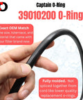 Replacement O Ring For Pentair CCP 320 420 520 Clean And Clear Plus Filters And FNS Plus DE Filters Fits FNSP24 36 48 60 Vertical Grid Filters And Quad Pool And Spa DE Units For Quick Easy Install O 497 Compatible, black O-ring
