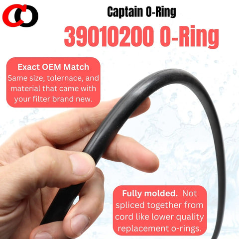 Replacement O Ring For Pentair CCP 320 420 520 Clean And Clear Plus Filters And FNS Plus DE Filters Fits FNSP24 36 48 60 Vertical Grid Filters And Quad Pool And Spa DE Units For Quick Easy Install O 497 Compatible, black O-ring