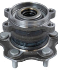 Rear Wheel Bearing And Hub Assembly Set For AWD Nissan Juke 2014 To 2017, Rogue 2014 To 2019, solid metal part with bolt holes