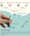 Metal Snap Buttons Kit 960 Pcs Multicolor Hollow And Solid Snaps With Pliers And Press Tool For Bags And Clothes DIY Crafts 9.5mm