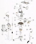 Gasket And O Ring Repair Kit For Classic And Classic Pro Espresso Machine With Viton Silicone Seals PTFE O Rings And Stainless Screws Replacement Set For Pro Grade Durable Maintenance diagram