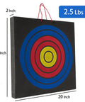 Archery Target For Backyard Range And Outdoor Shooting Practice, Durable EVA Foam Target With Permanent Pattern, Water Resistant