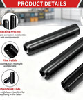 440 Piece Roll Pin Kit With Slotted Steel Pins, 13 Sizes From 13/64 To 15/64 Inch, Durable Carbon Steel, Rust Resistant Black Oxide Finish, Perfect For DIY Projects, Auto Repairs, Home Improvement, And Tough Machinery Work; black roll pins