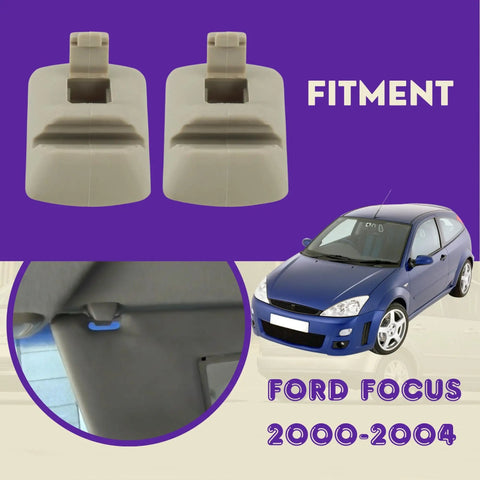 Ford Focus Sun Visor Clip Retainer Replacement Part YS4Z 5404132 AAA shown for 2000-2004 model fitment