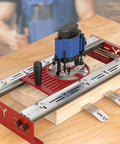 Rock Solid Universal Router Base Plate For Trimming Routers Fits Like A Glove 65 To 132 Mm Diameter thick aluminum CNC platform with router.