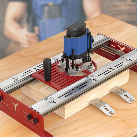 Rock Solid Universal Router Base Plate For Trimming Routers Fits Like A Glove 65 To 132 Mm Diameter thick aluminum CNC platform with router.
