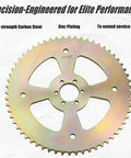 60T 420 Chain Six Hole High Torque Rear Sprocket Direct Fit For Coleman CT100U zinc-plated steel with precision engineering