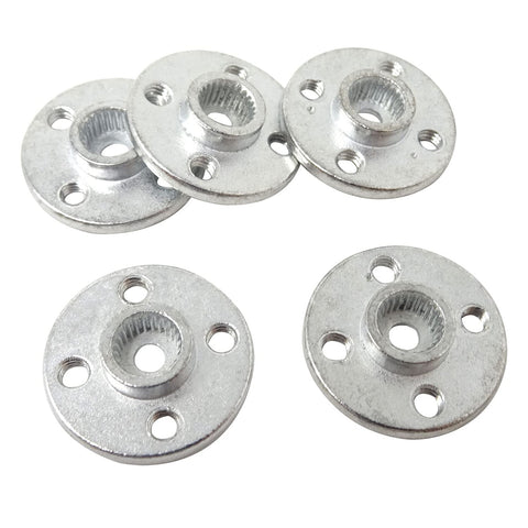 Aluminum round servo horn discs, 6 pcs, for 25T standard servos with mounting screw holes