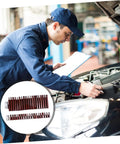 Professional Spline And Star Bit Socket Set Featuring Ergonomic Comfort Handles Grease Monkey Garage Essential For Diy Auto Repair And Workshop Daily Maintenance used by a mechanic inspecting an engine.