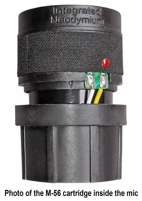 Close-up of M-56 cartridge from Wired Dynamic Microphone Kit With Full Metal Body And M-56 Capsule, Includes Two 10 Ft OFC Cables