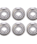 Premium Ycauty S6304z Stainless Steel Mini Bearings 10 Pack, 440 alloy, shown in 6 pieces, ideal for smooth operation.