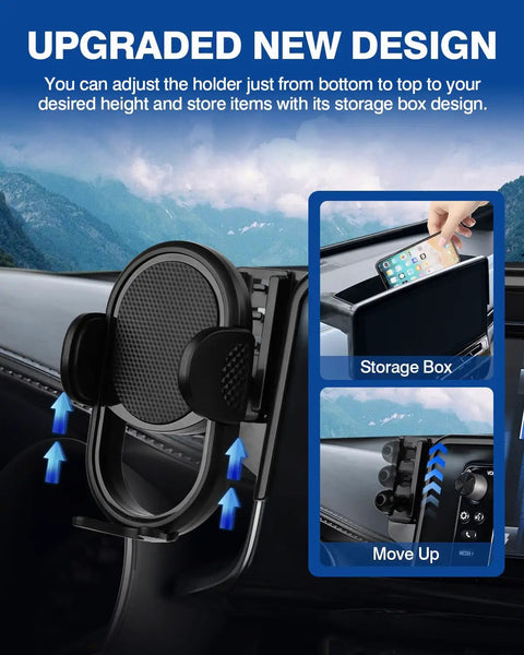 Mazda CX-5 Car Phone Holder With Dash Organizer For 2021-2025 CX-5 10.25 Inch Screen Mount Hands Free Cradle, 360 Degree Rotation