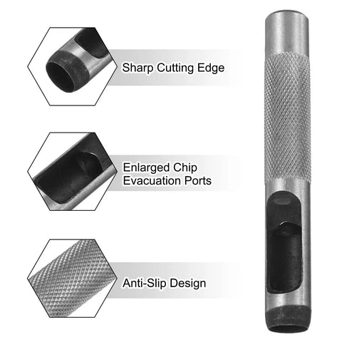 Leather Round Hole Punch 10mm Hollow Cutter For Belts And DIY Leather Craft And High Carbon Steel Circle Punch Tool
