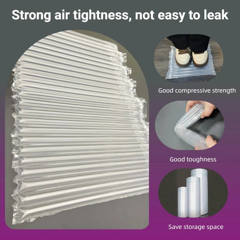 Heavy Duty Bubble Cushion Wrap For Shipping Fragile Items With Large Inflatable Air Pillows And Hand Pump