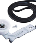 Upgraded Dryer Belt Kit With Dual Ball Bearings Idler Pulley And Sturdy Clip 92 Inch Drum Belt 0.3 Inch Width Replacement 6602-001655