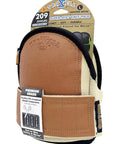 Leatherhead Kneepads With Ultra Soft Cushioning For Knee Fatigue Reduction, non-slip neoprene straps visible in packaging