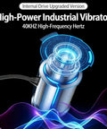 High-Power Industrial Vibrator with 40KHZ frequency, featuring a sleek design and plug-in setup for effective vibration.