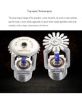 141C Automatic Fire Sprinkler Head Crafted For Straight Up Pendent Or Upright Water Spray Systems Heat Triggered Fo Real Quick Mount and Solid Home Safety Shield, petal-shaped design.