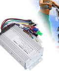 Brushless Motor Controller 48V To 72V Wide Voltage 1000W 1500W Dual Mode With Self Learning For E Bikes And Electric Scooters Universal Replacement 12 Tube Design 26A To 32A Current next to an electric scooter