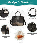 Insulated Leakproof Lunch Tote For Women And Men with front pocket, comfort handle, and easy clean surface.