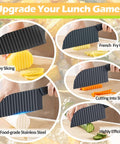 JAYVAR crinkle cutter wavy veggie slicer with stainless-steel blade; for crinkle fries, strips, and chopping vegetables