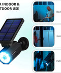 Motion Sensor Solar Spotlight For Outdoors Waterproof Landscape And Yard Lights Super Bright LED Garden Path Lighting Weather Resistant