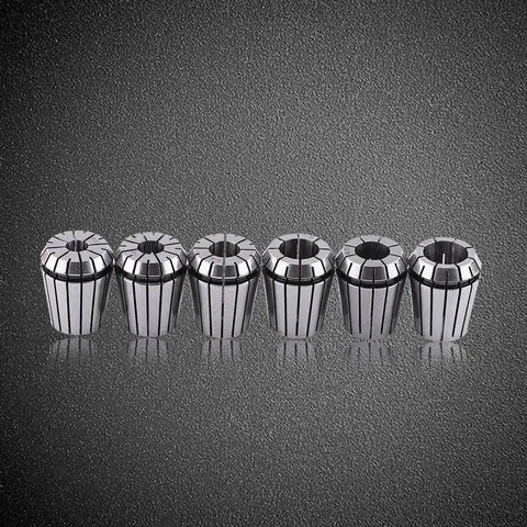 Premium High Precision 65Mn Spring Collet Set For CNC Milling And Engraving Machines, six durable collets with 10-20mm fitting.