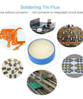 All Purpose Solder Flux Paste For Electronics Rosin Flux For PCB SMD BGA PGA Soldering Non Corrosive And Non Conductive shown with PCB images