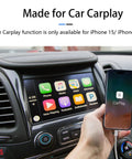 Car USB A To USB C Charging Cable For iPhone 17 16 15 Series And iPad shown connecting iPhone to car console for CarPlay display