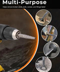 7 Piece Easy Out Screw Extractor Set For Removing Stripped Screws Damaged Screws Broken Bolts And Studs From Wood Or Metal