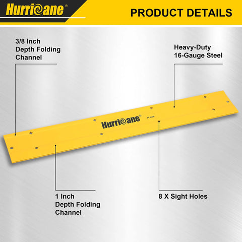 Premium 24 Inch Sheet Metal Folding Tool With 3 8 And 1 Inch Fold Depths For Hvac Ductwork And Roofing Heavy Duty Metal Seamer And Duct Bender Hand Tool Straight Up Tough Gear