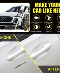 Brilliant Black Audi Touch Up Paint Kit With Exact Color Match For Scratches And Chips Repair 2 In 1 Quick Easy Fix Car Scratch Remover For Nicks And Chips shown fixing car scratch.