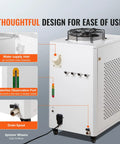 Rugged Industrial Water Chiller Built To Crush Heat Fast With 65 Liters Per Minute Flow And A 15 Liter Tank showing water supply inlet and observation port.