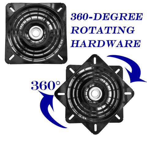 Beefed Up Heavy Duty 10 Inch Bar Stool Swivel Plate With Solid Ring Ball Bearings, 600 Lbs Capacity Replacement Swivel Base