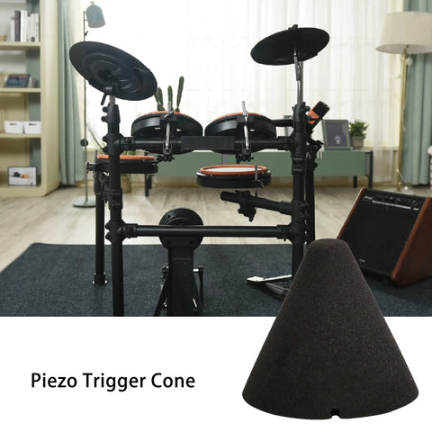Piezo Trigger Cone For Electronic Drums And Percussion Gear 1.38x1.46 Inch Pack Of 5 High Elasticity Quick Rebound image